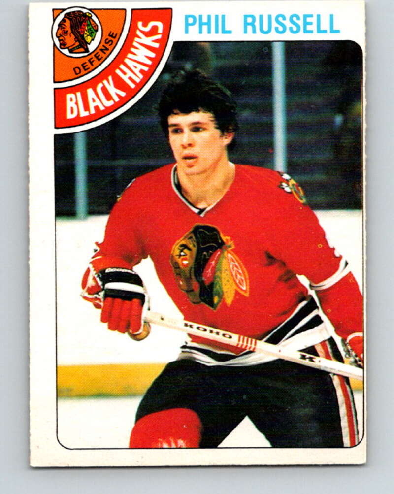 1978-79 O-Pee-Chee #12 Phil Russell  Chicago Blackhawks  V20936