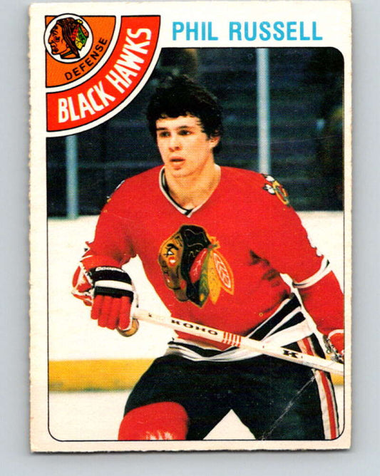 1978-79 O-Pee-Chee #12 Phil Russell  Chicago Blackhawks  V20938