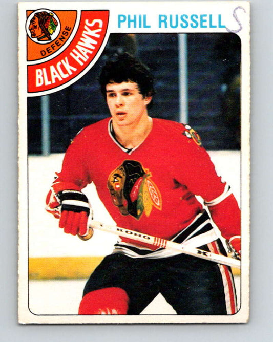 1978-79 O-Pee-Chee #12 Phil Russell  Chicago Blackhawks  V20939