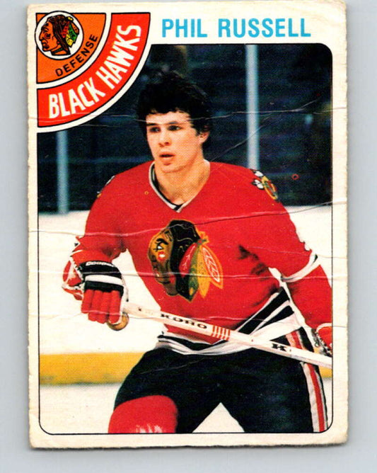 1978-79 O-Pee-Chee #12 Phil Russell  Chicago Blackhawks  V20940