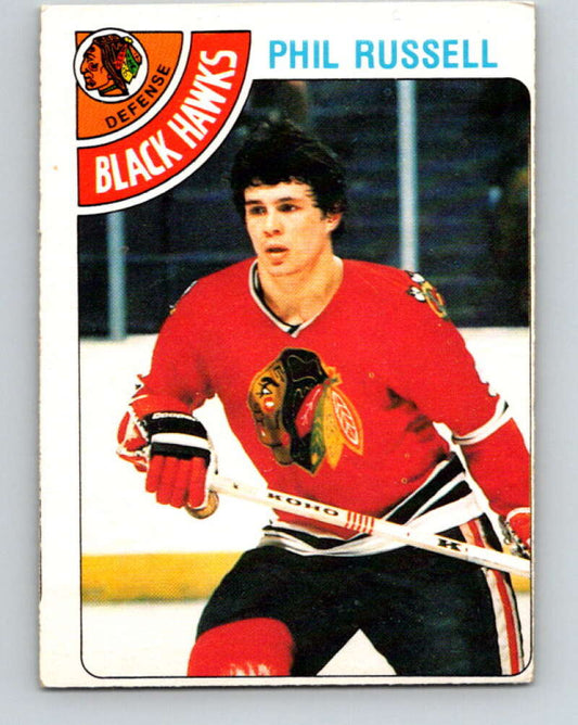 1978-79 O-Pee-Chee #12 Phil Russell  Chicago Blackhawks  V20941