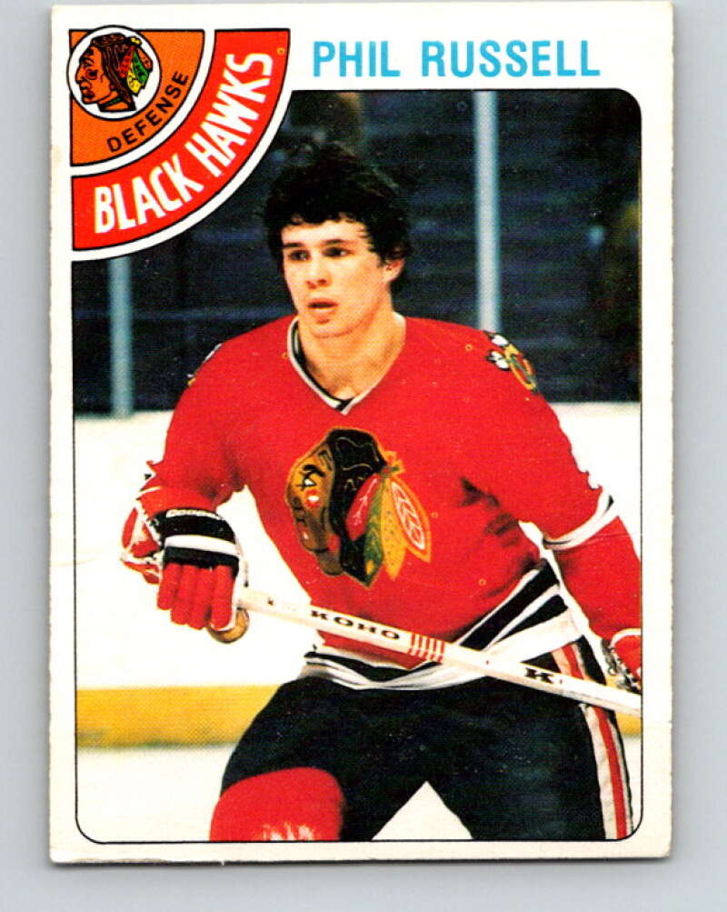 1978-79 O-Pee-Chee #12 Phil Russell  Chicago Blackhawks  V20943