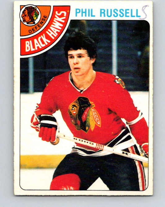 1978-79 O-Pee-Chee #12 Phil Russell  Chicago Blackhawks  V20944