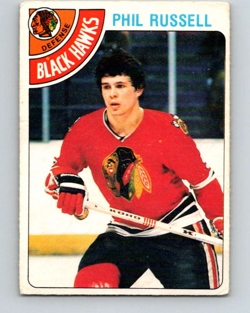 1978-79 O-Pee-Chee #12 Phil Russell  Chicago Blackhawks  V20945