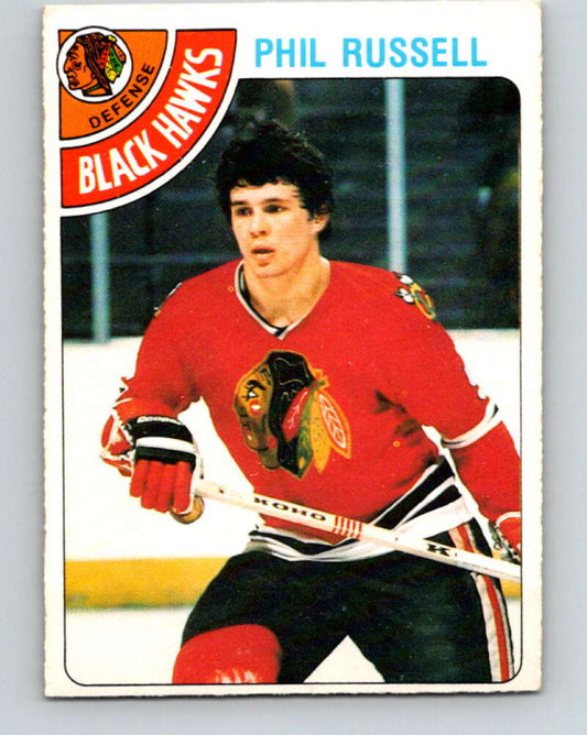 1978-79 O-Pee-Chee #12 Phil Russell  Chicago Blackhawks  V20946
