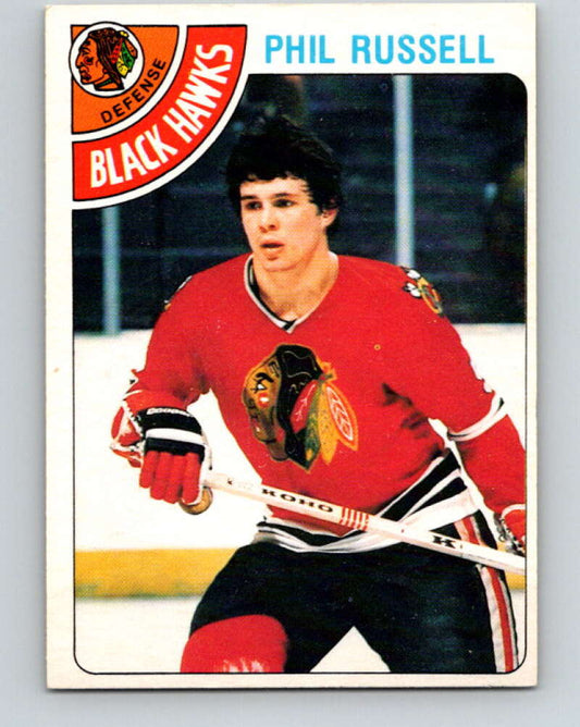 1978-79 O-Pee-Chee #12 Phil Russell  Chicago Blackhawks  V20947