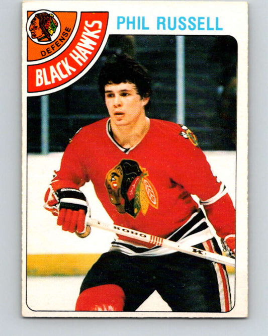 1978-79 O-Pee-Chee #12 Phil Russell  Chicago Blackhawks  V20948