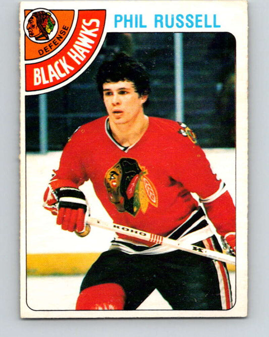 1978-79 O-Pee-Chee #12 Phil Russell  Chicago Blackhawks  V20949