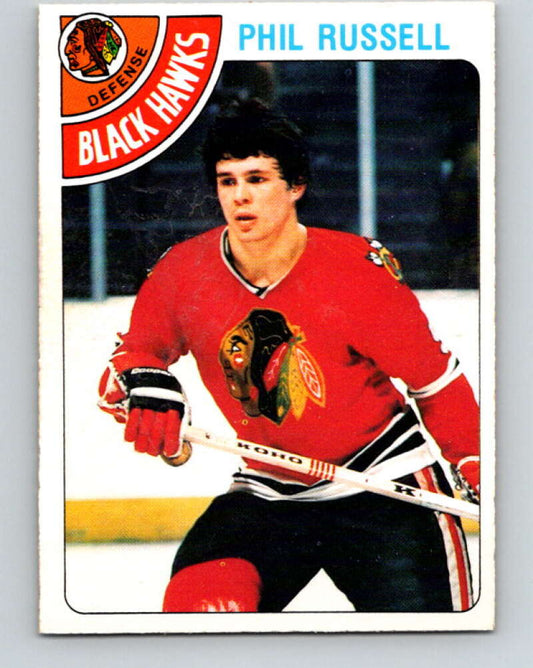 1978-79 O-Pee-Chee #12 Phil Russell  Chicago Blackhawks  V20950