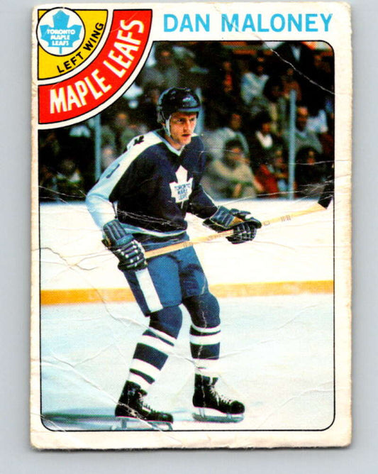 1978-79 O-Pee-Chee #21 Dan Maloney  Toronto Maple Leafs  V21068