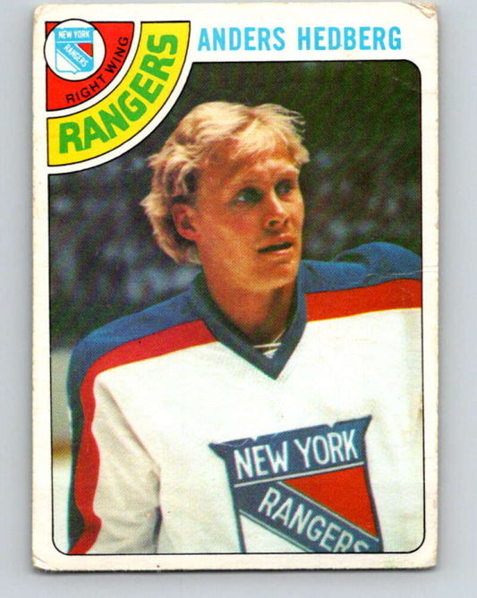 1978-79 O-Pee-Chee #25 Anders Hedberg  New York Rangers  V21129