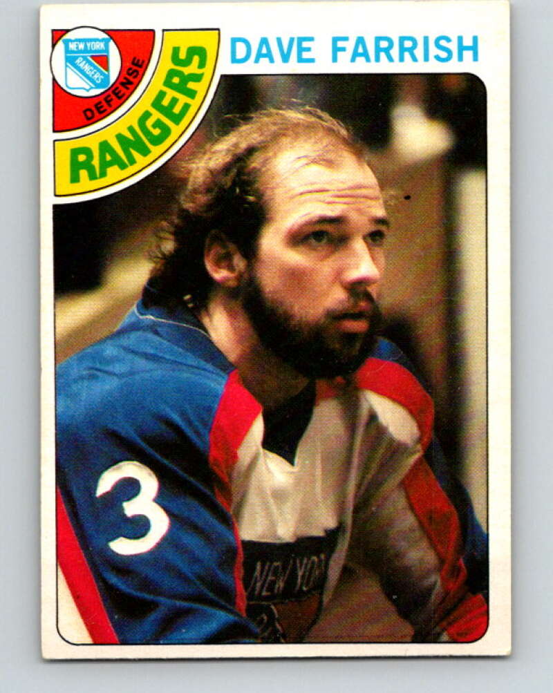 1978-79 O-Pee-Chee #41 Dave Farrish  New York Rangers  V21382