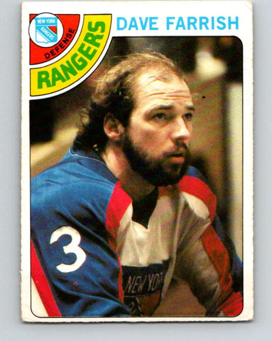1978-79 O-Pee-Chee #41 Dave Farrish  New York Rangers  V21383