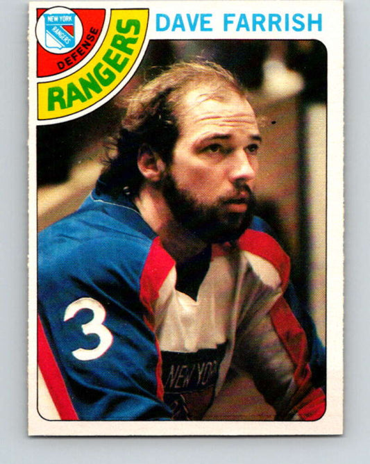 1978-79 O-Pee-Chee #41 Dave Farrish  New York Rangers  V21385
