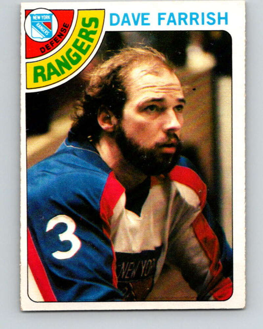 1978-79 O-Pee-Chee #41 Dave Farrish  New York Rangers  V21387