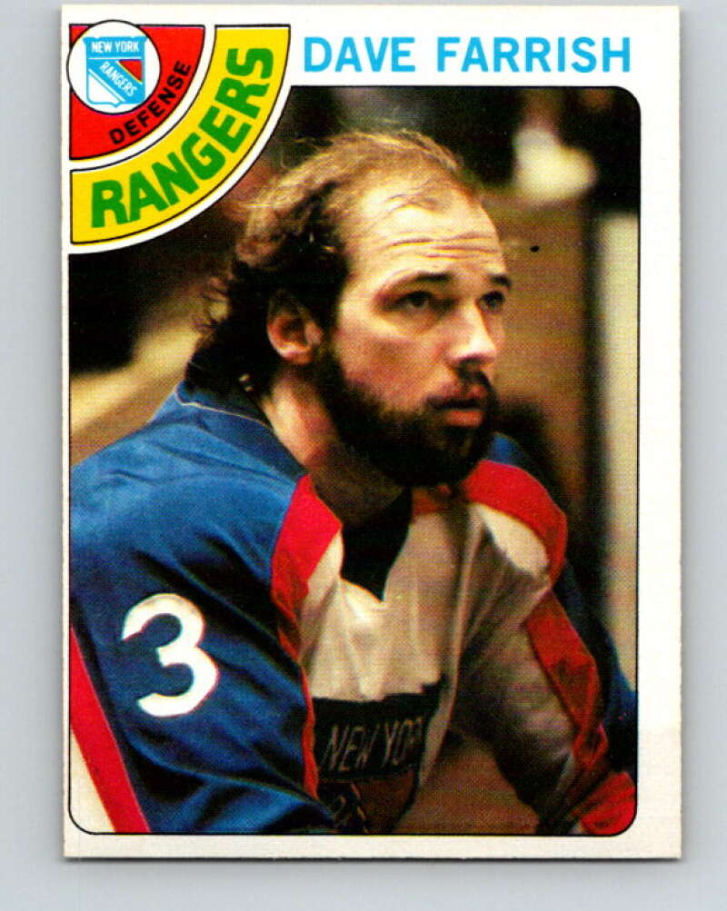 1978-79 O-Pee-Chee #41 Dave Farrish  New York Rangers  V21388