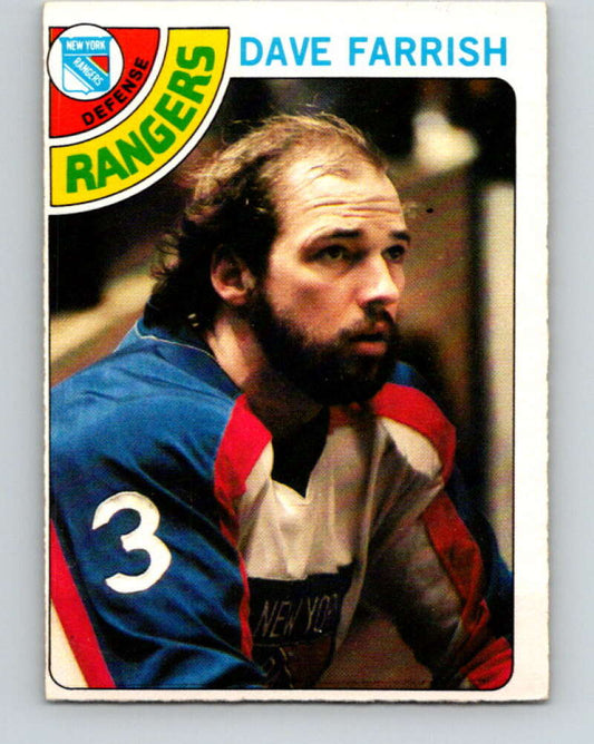 1978-79 O-Pee-Chee #41 Dave Farrish  New York Rangers  V21389