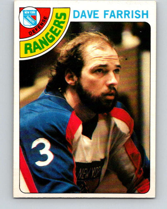 1978-79 O-Pee-Chee #41 Dave Farrish  New York Rangers  V21392
