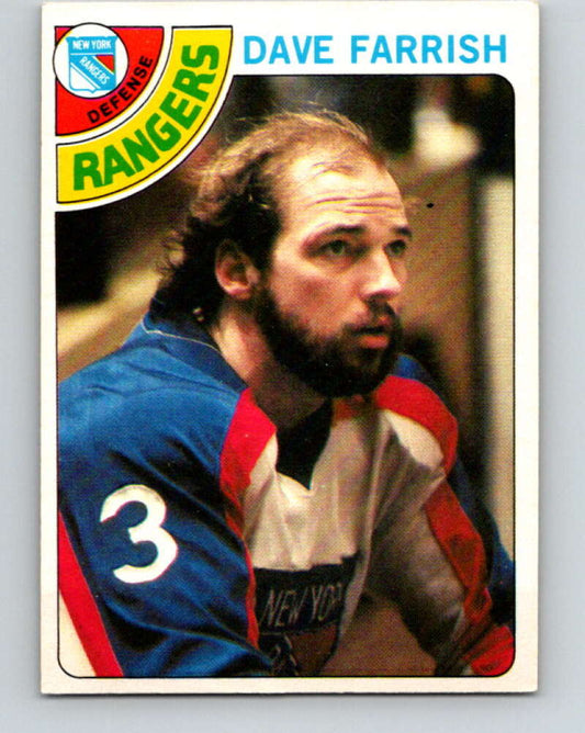 1978-79 O-Pee-Chee #41 Dave Farrish  New York Rangers  V21393