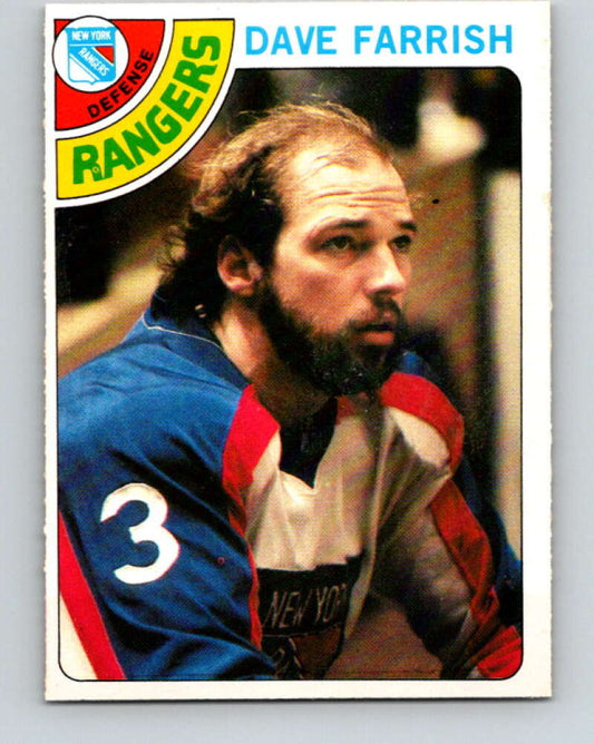 1978-79 O-Pee-Chee #41 Dave Farrish  New York Rangers  V21394