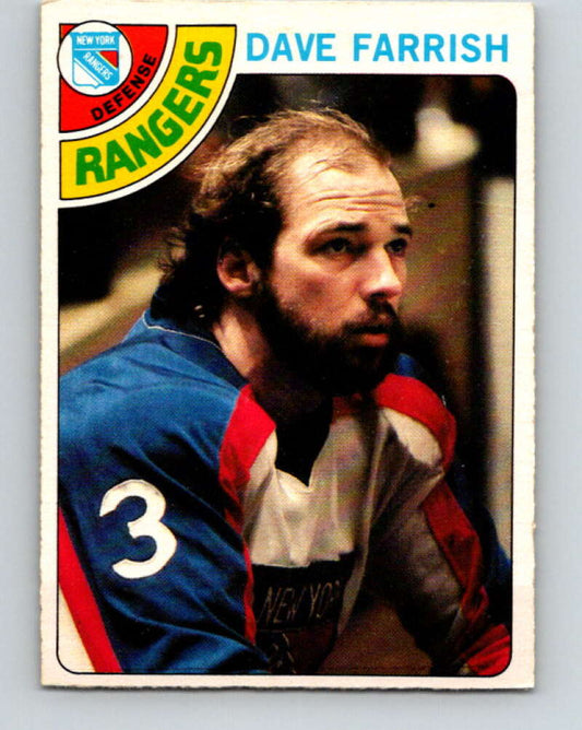 1978-79 O-Pee-Chee #41 Dave Farrish  New York Rangers  V21396