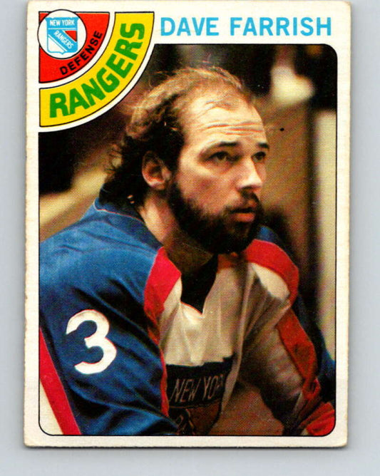 1978-79 O-Pee-Chee #41 Dave Farrish  New York Rangers  V21397