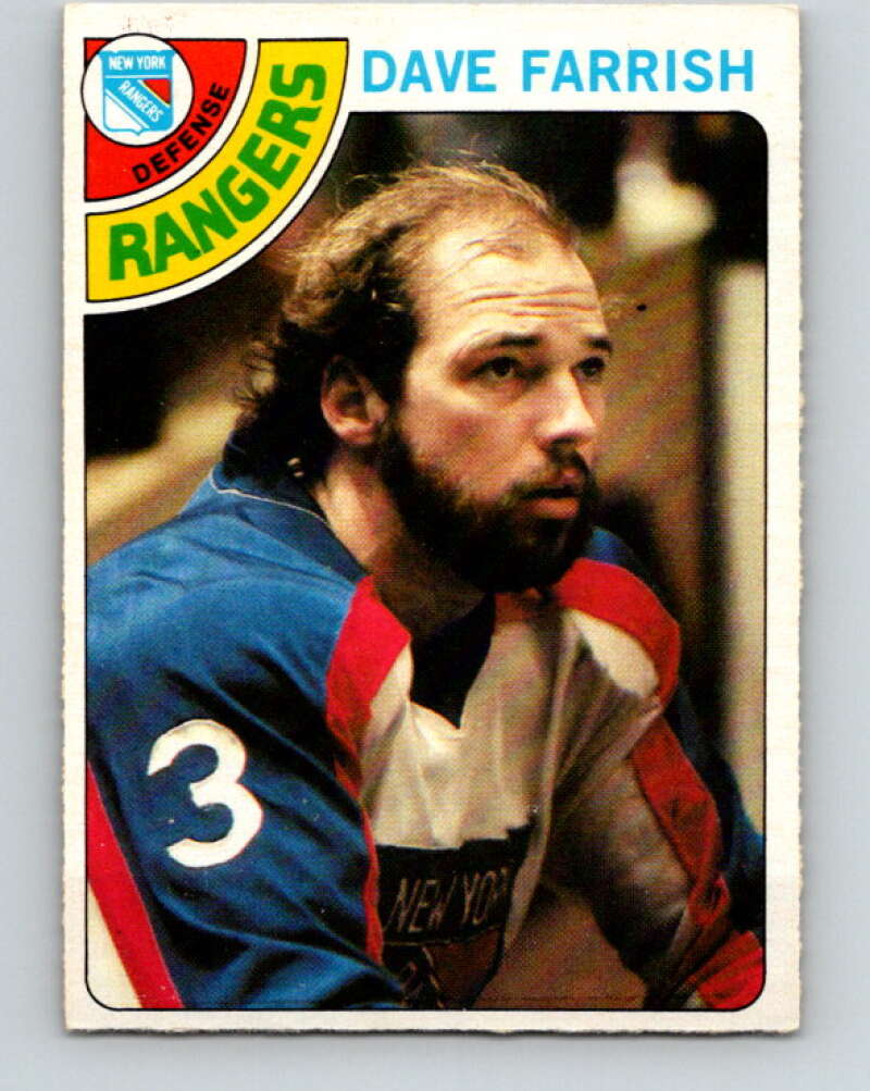 1978-79 O-Pee-Chee #41 Dave Farrish  New York Rangers  V21398
