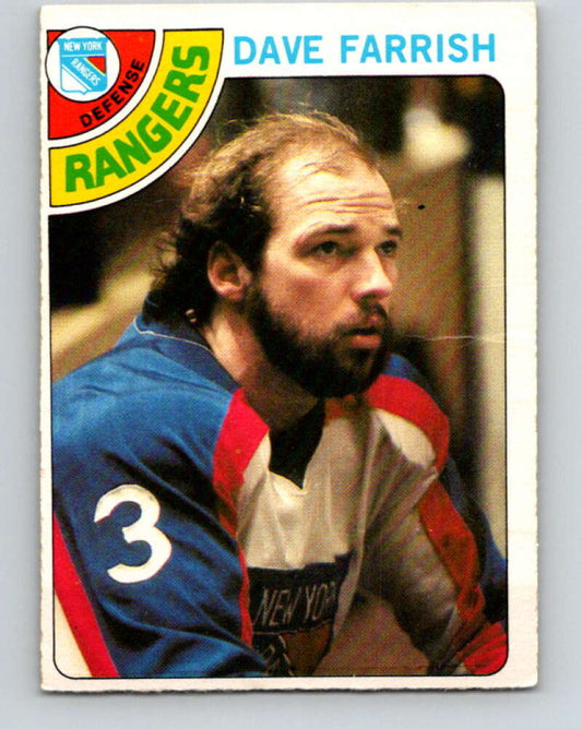 1978-79 O-Pee-Chee #41 Dave Farrish  New York Rangers  V21399