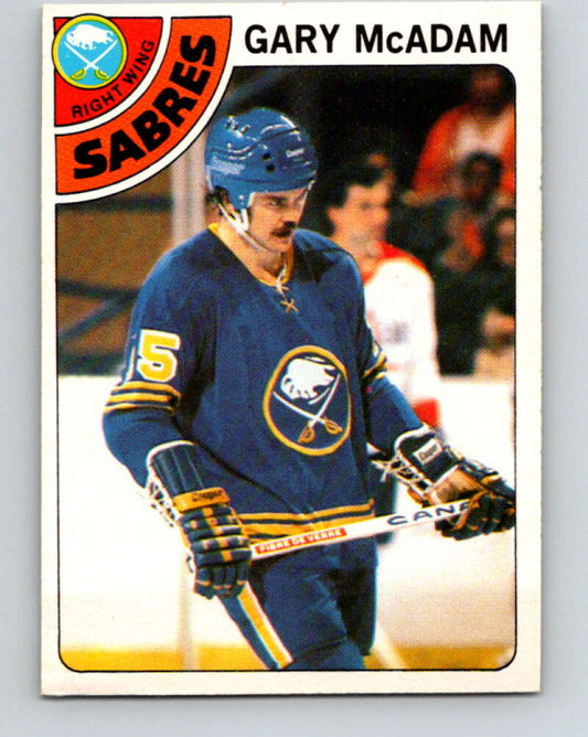 1978-79 O-Pee-Chee #42 Gary McAdam  Buffalo Sabres  V21400