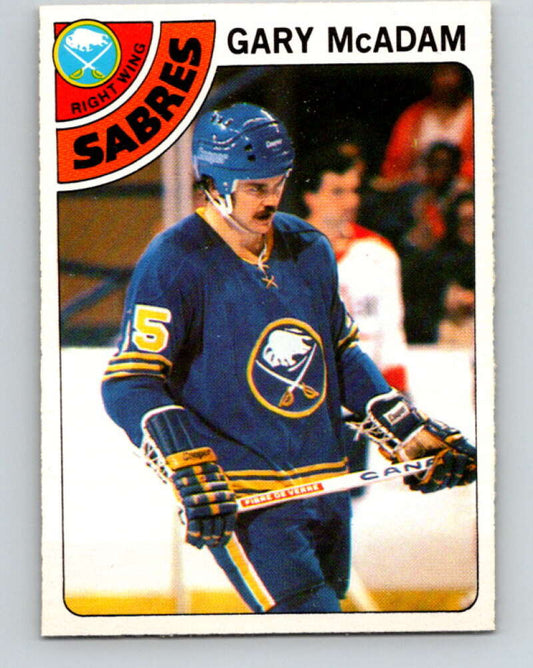 1978-79 O-Pee-Chee #42 Gary McAdam  Buffalo Sabres  V21402