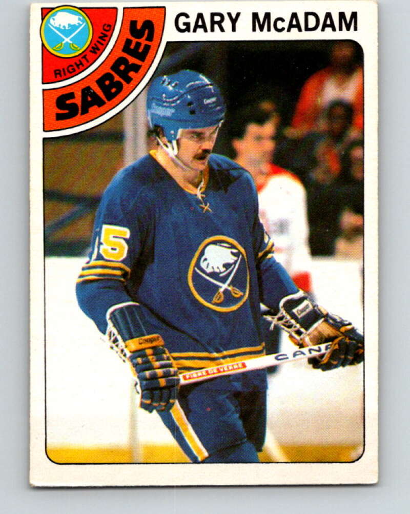 1978-79 O-Pee-Chee #42 Gary McAdam  Buffalo Sabres  V21403