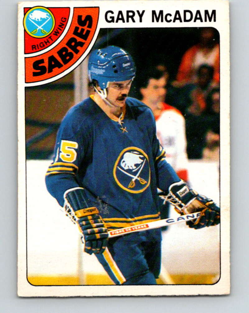 1978-79 O-Pee-Chee #42 Gary McAdam  Buffalo Sabres  V21404