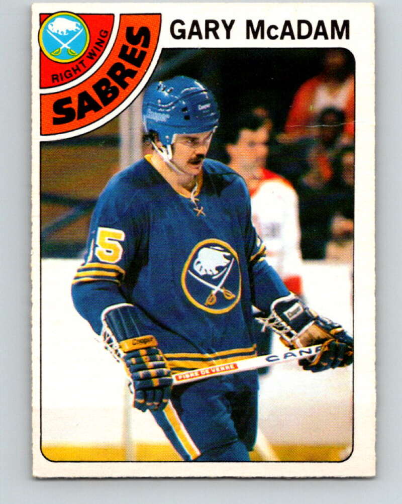 1978-79 O-Pee-Chee #42 Gary McAdam  Buffalo Sabres  V21406
