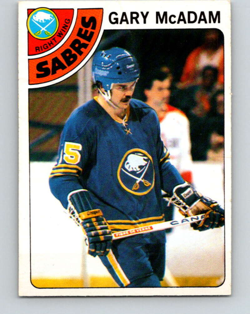 1978-79 O-Pee-Chee #42 Gary McAdam  Buffalo Sabres  V21407