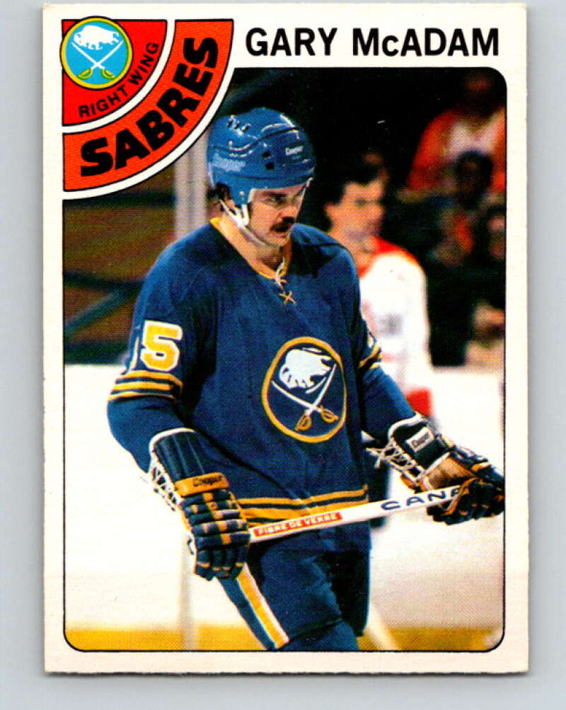 1978-79 O-Pee-Chee #42 Gary McAdam  Buffalo Sabres  V21408