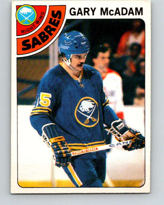 1978-79 O-Pee-Chee #42 Gary McAdam  Buffalo Sabres  V21409