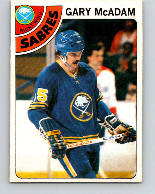 1978-79 O-Pee-Chee #42 Gary McAdam  Buffalo Sabres  V21410