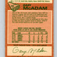 1978-79 O-Pee-Chee #42 Gary McAdam  Buffalo Sabres  V21410