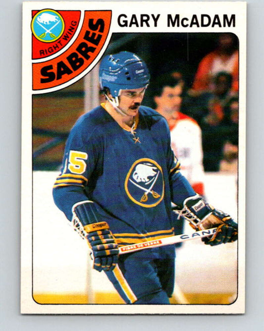 1978-79 O-Pee-Chee #42 Gary McAdam  Buffalo Sabres  V21411