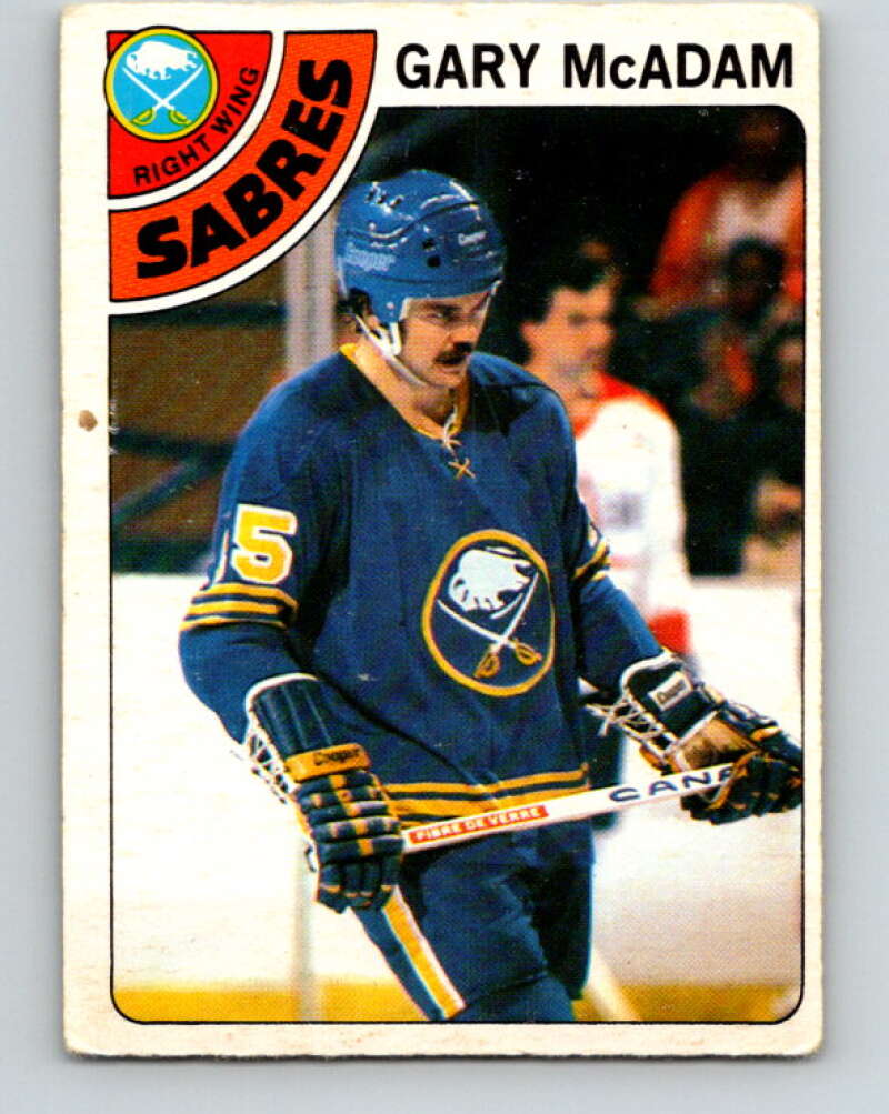 1978-79 O-Pee-Chee #42 Gary McAdam  Buffalo Sabres  V21412