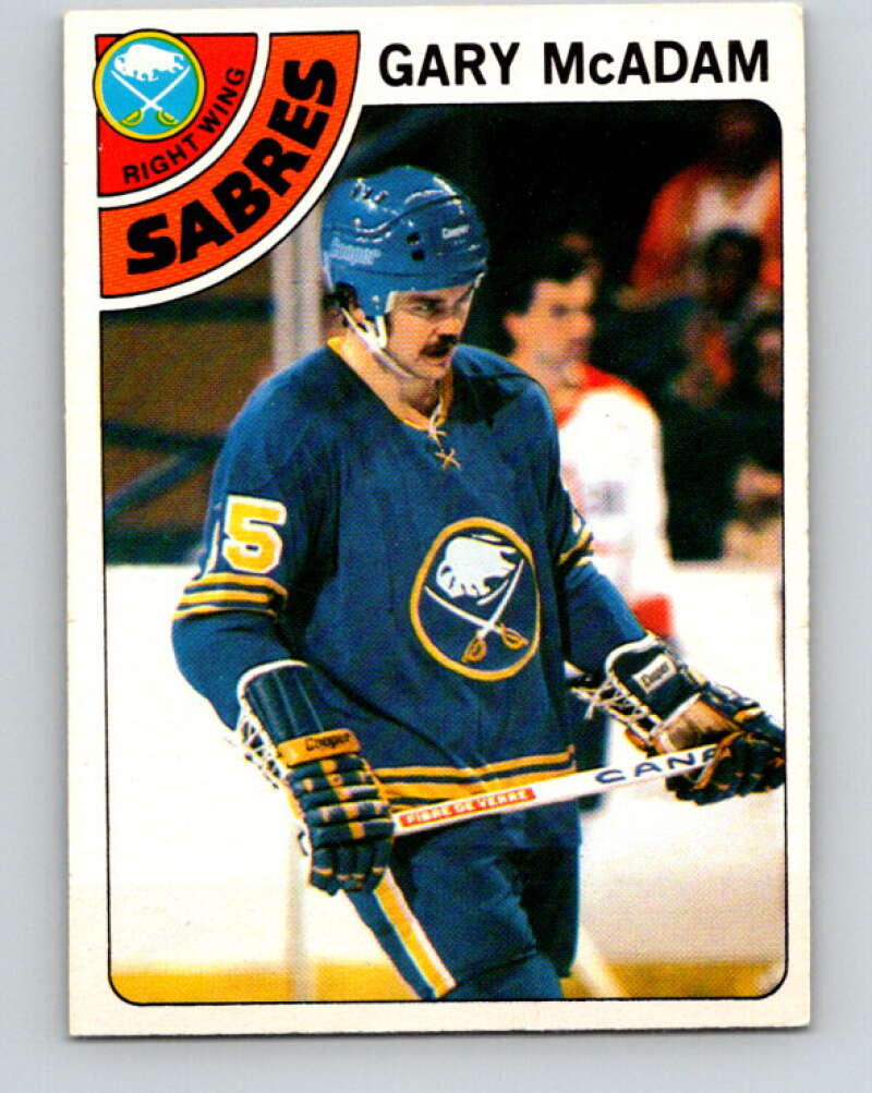 1978-79 O-Pee-Chee #42 Gary McAdam  Buffalo Sabres  V21413