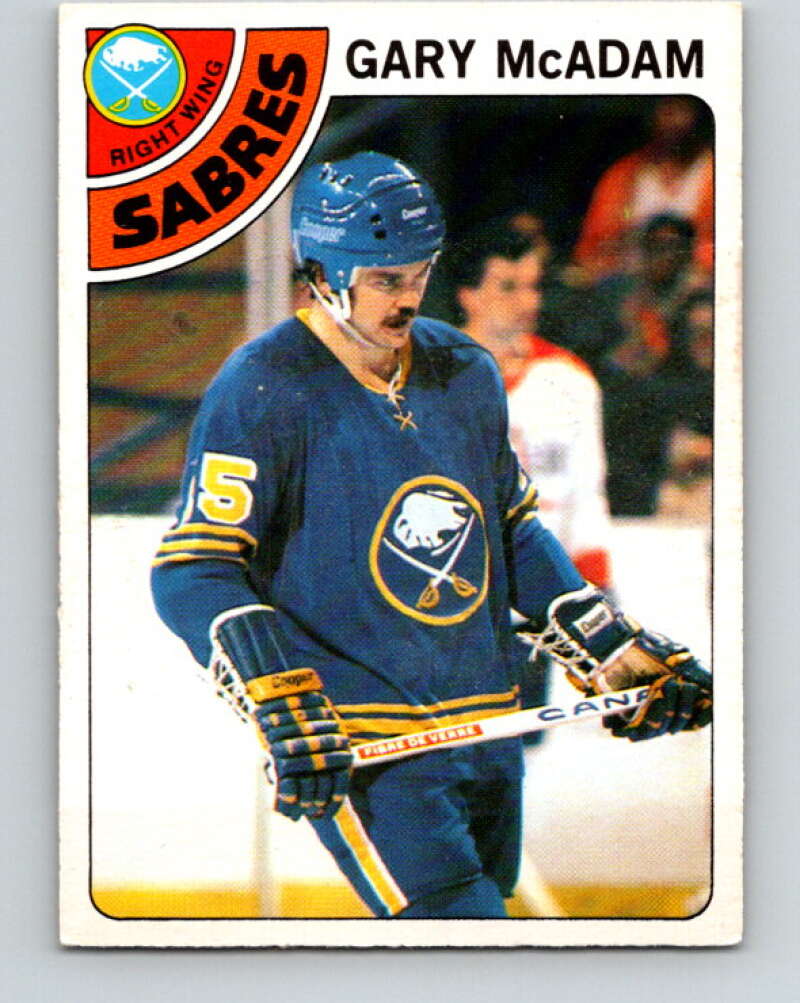 1978-79 O-Pee-Chee #42 Gary McAdam  Buffalo Sabres  V21414