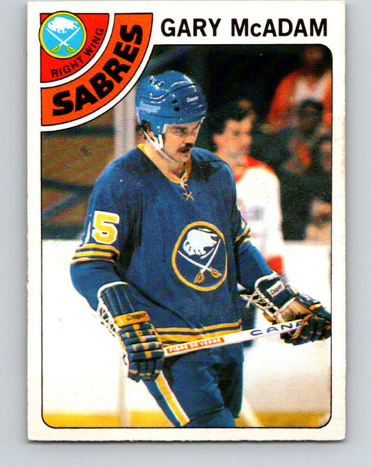 1978-79 O-Pee-Chee #42 Gary McAdam  Buffalo Sabres  V21414