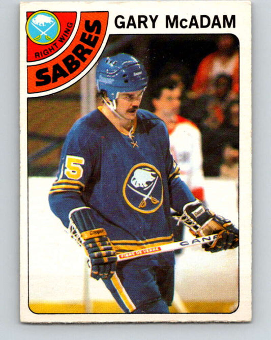 1978-79 O-Pee-Chee #42 Gary McAdam  Buffalo Sabres  V21415