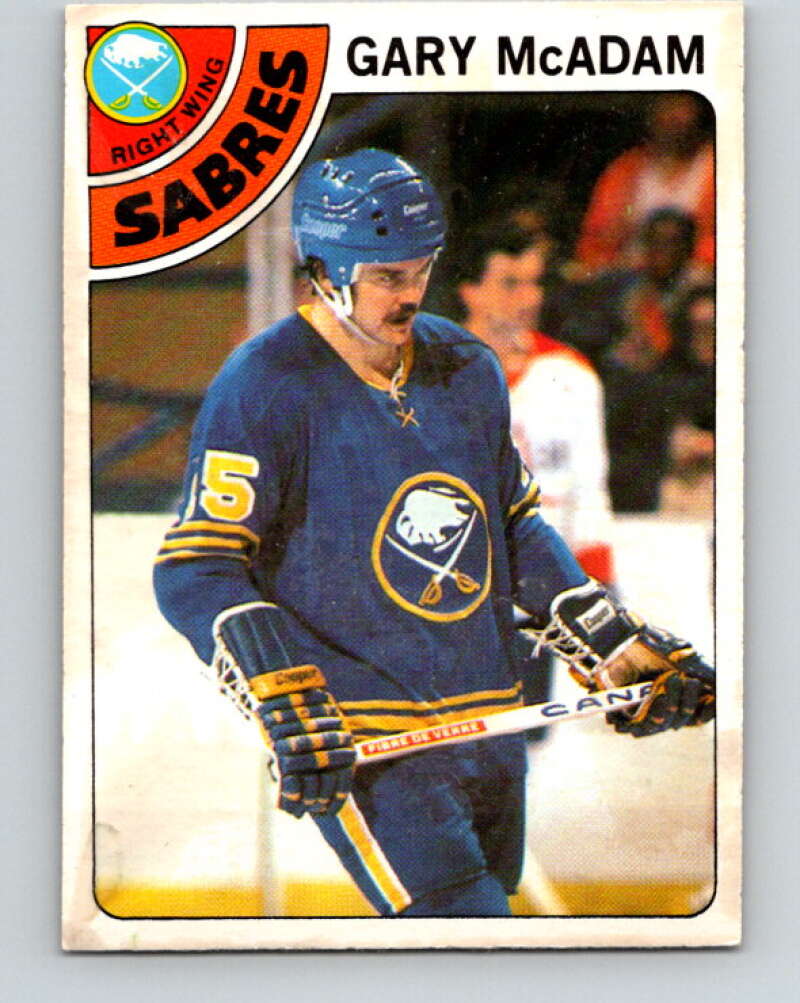 1978-79 O-Pee-Chee #42 Gary McAdam  Buffalo Sabres  V21416