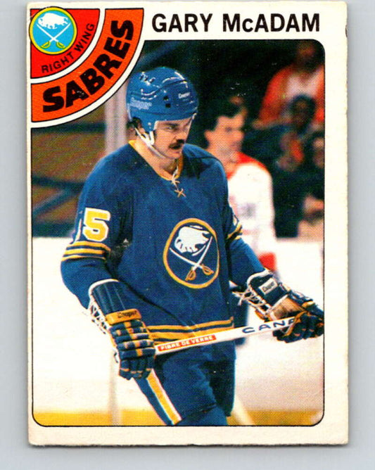 1978-79 O-Pee-Chee #42 Gary McAdam  Buffalo Sabres  V21418