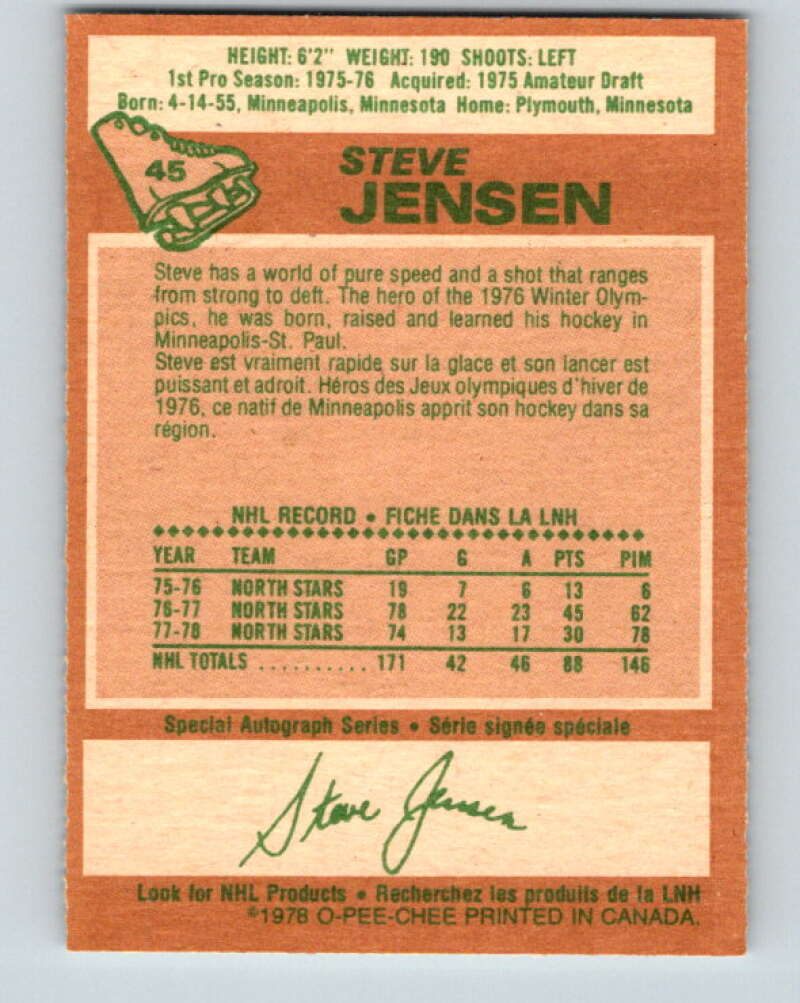 1978-79 O-Pee-Chee #45 Steve Jensen  Los Angeles Kings  V21458