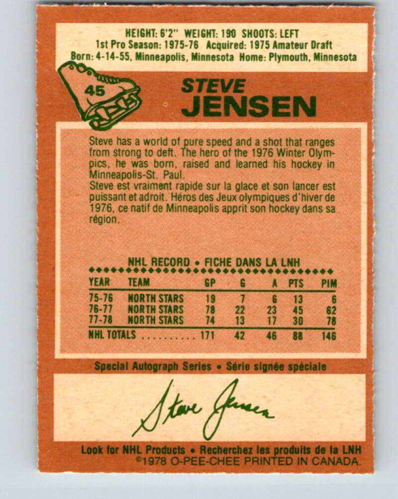 1978-79 O-Pee-Chee #45 Steve Jensen  Los Angeles Kings  V21465