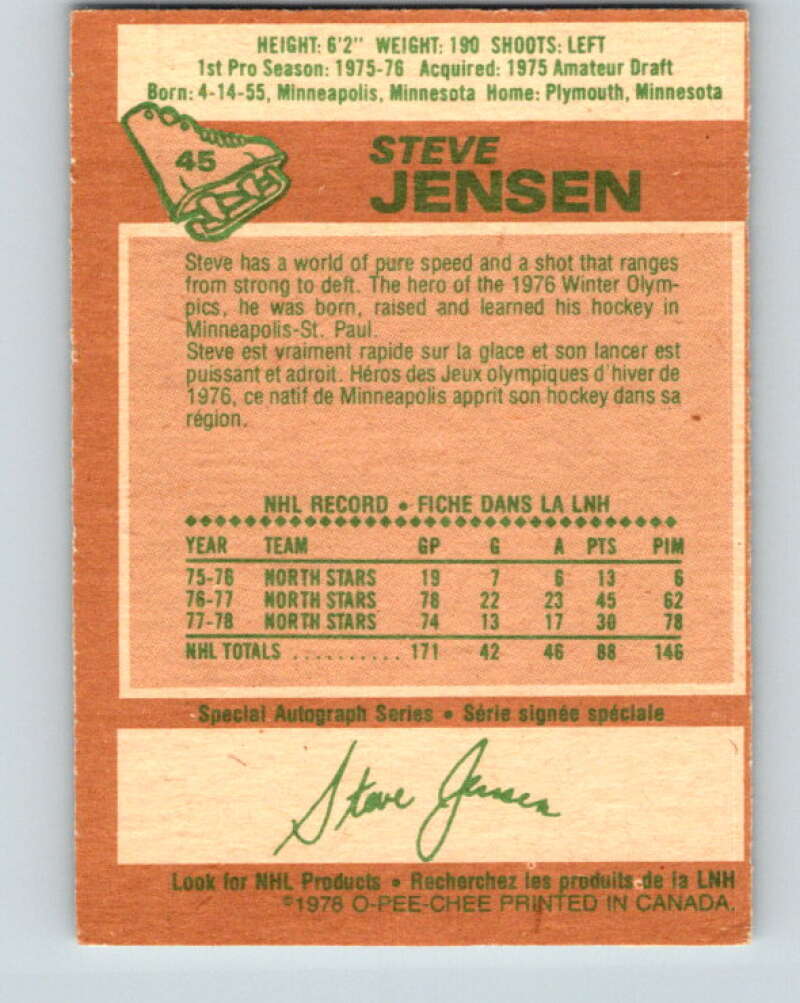 1978-79 O-Pee-Chee #45 Steve Jensen  Los Angeles Kings  V21466