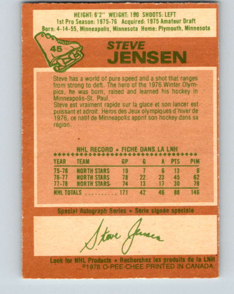 1978-79 O-Pee-Chee #45 Steve Jensen  Los Angeles Kings  V21469